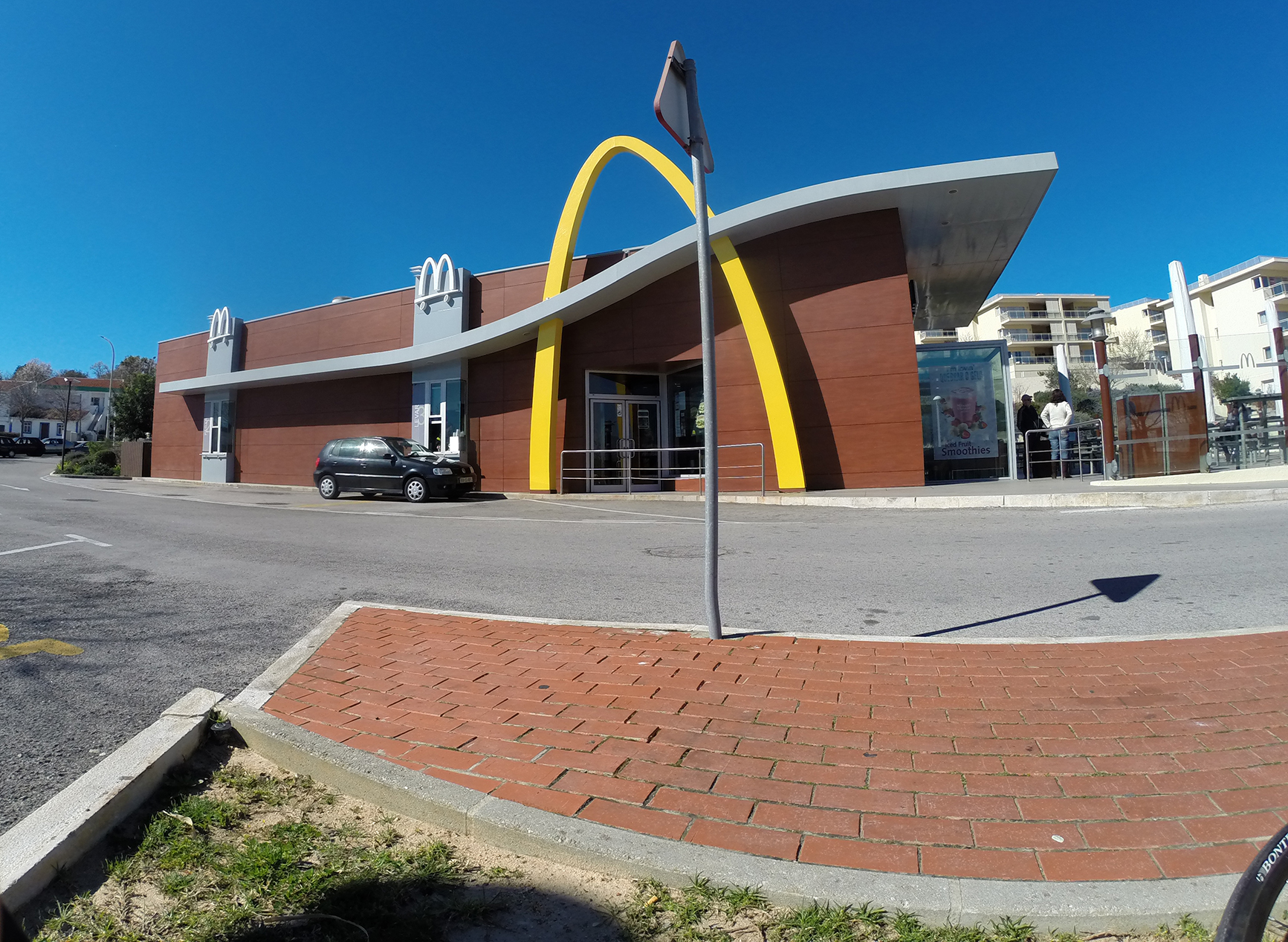 Stopping at a McDonalds in Lagos, Algarve, Portugal 
