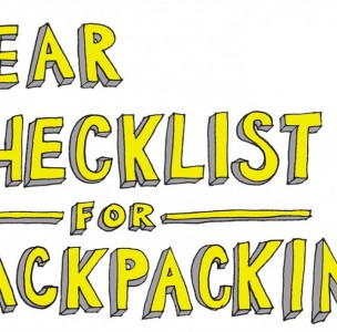 Gear checklist for backpacking