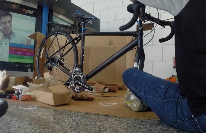 How to box your bike for an international cycling trip, Lisbon, Portugal, Europe