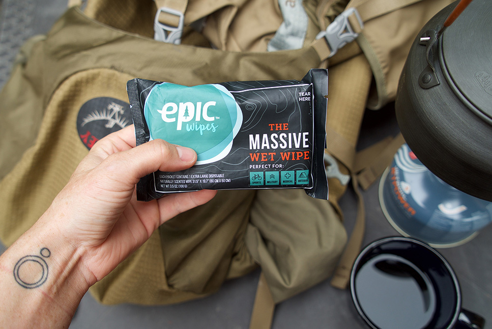 Epic Wipes Backpacking