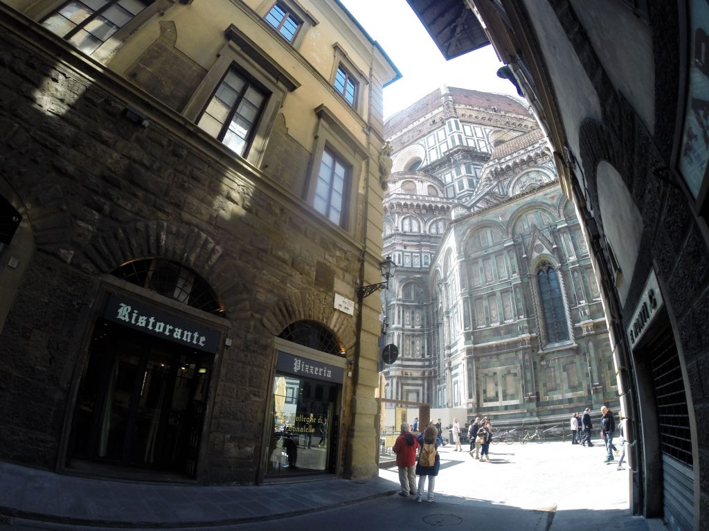 I'm not much of a tourist, so I cycled around and around Florence, down the tiny streets, carrying my bike up stairs and over train tracks.